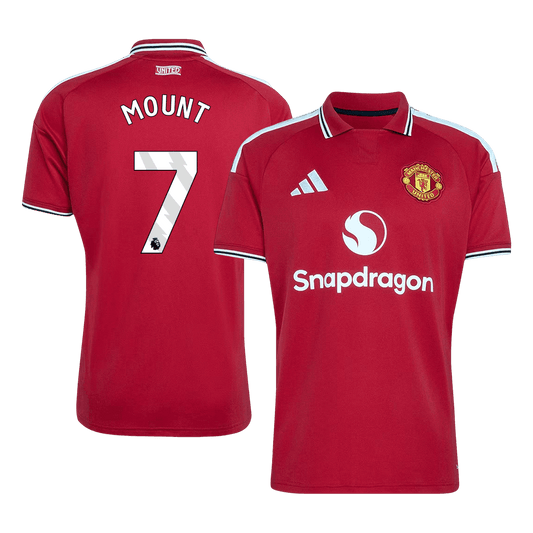 MOUNT #7 Manchester United Home Football Shirt 26/27 Red