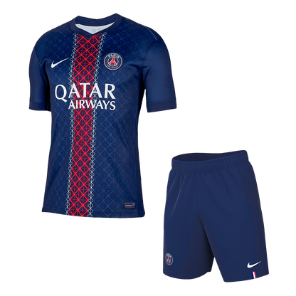 PSG Home Soccer Jersey Kit(Jersey+Shorts) 2025/26 Navy