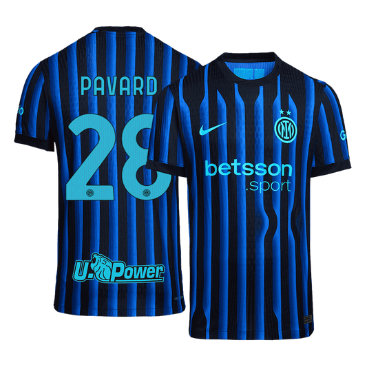 Authentic PAVARD #28 Inter Milan Home Soccer Jersey 2025/26