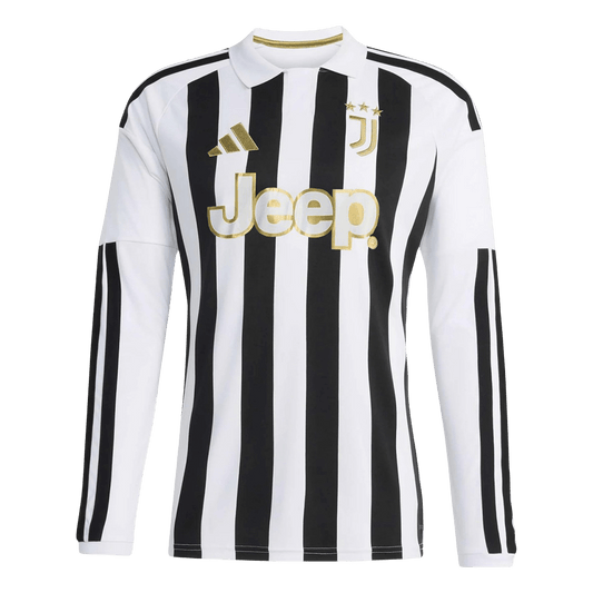 Juventus Home Long Sleeve Soccer Jersey 2026/27 Black&White