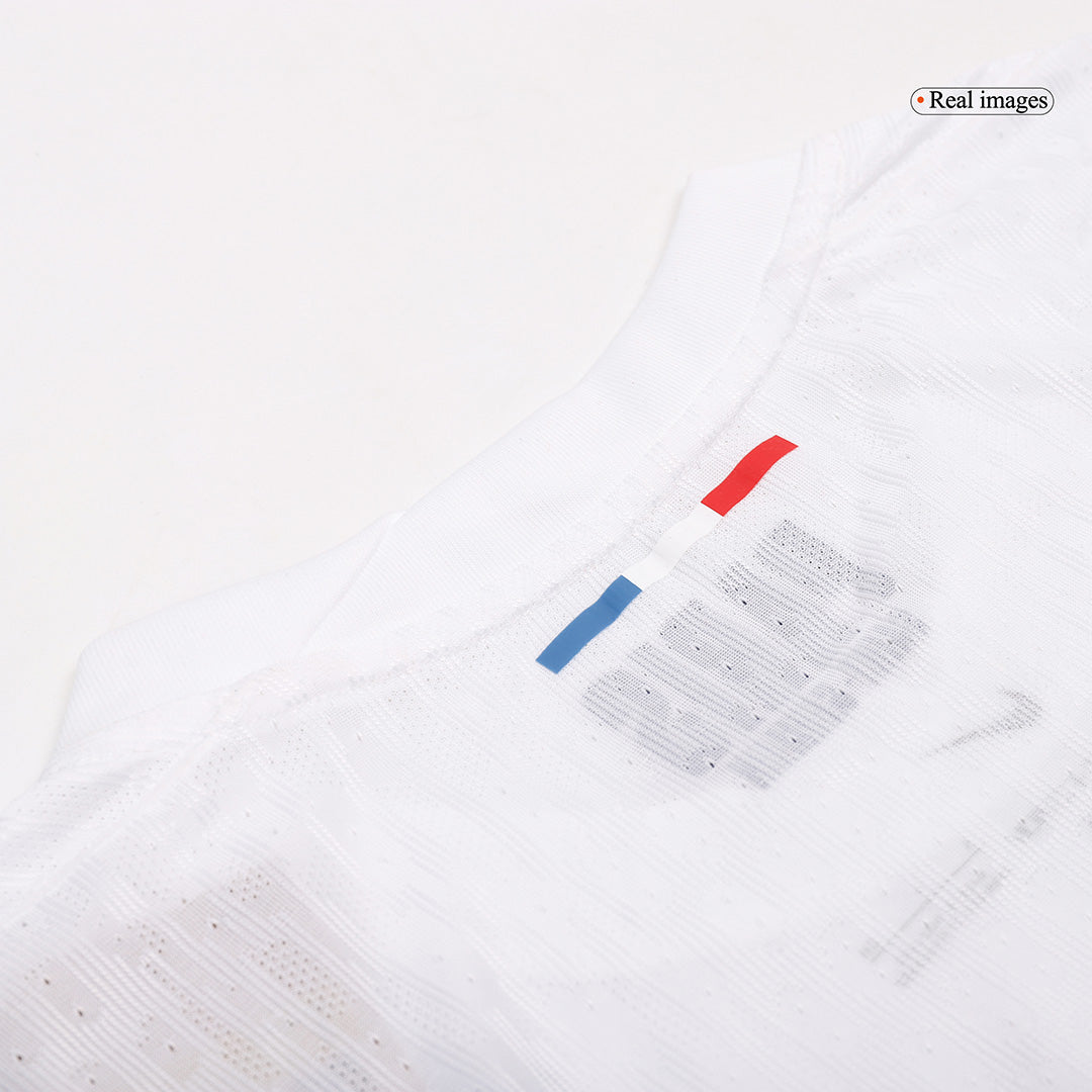 Authentic  O.DEMBÉLÉ #10 PSG Away Soccer Jersey 2024/25 White
