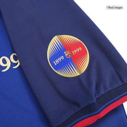 Retro KLUIVERT #9 1999/00 Barcelona Home Soccer Jersey - 100th Anniversary