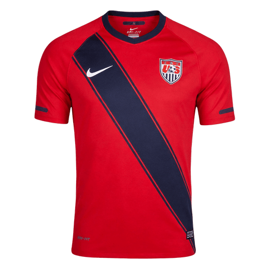 Men Retro Fan Version USA Away Soccer Jersey 2011 Red