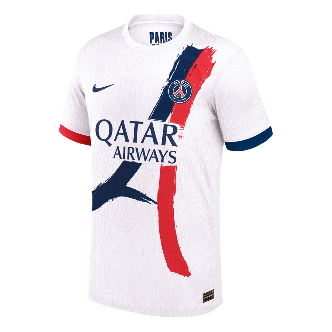 Authentic  O.DEMBÉLÉ #10 PSG Away Soccer Jersey 2024/25 White