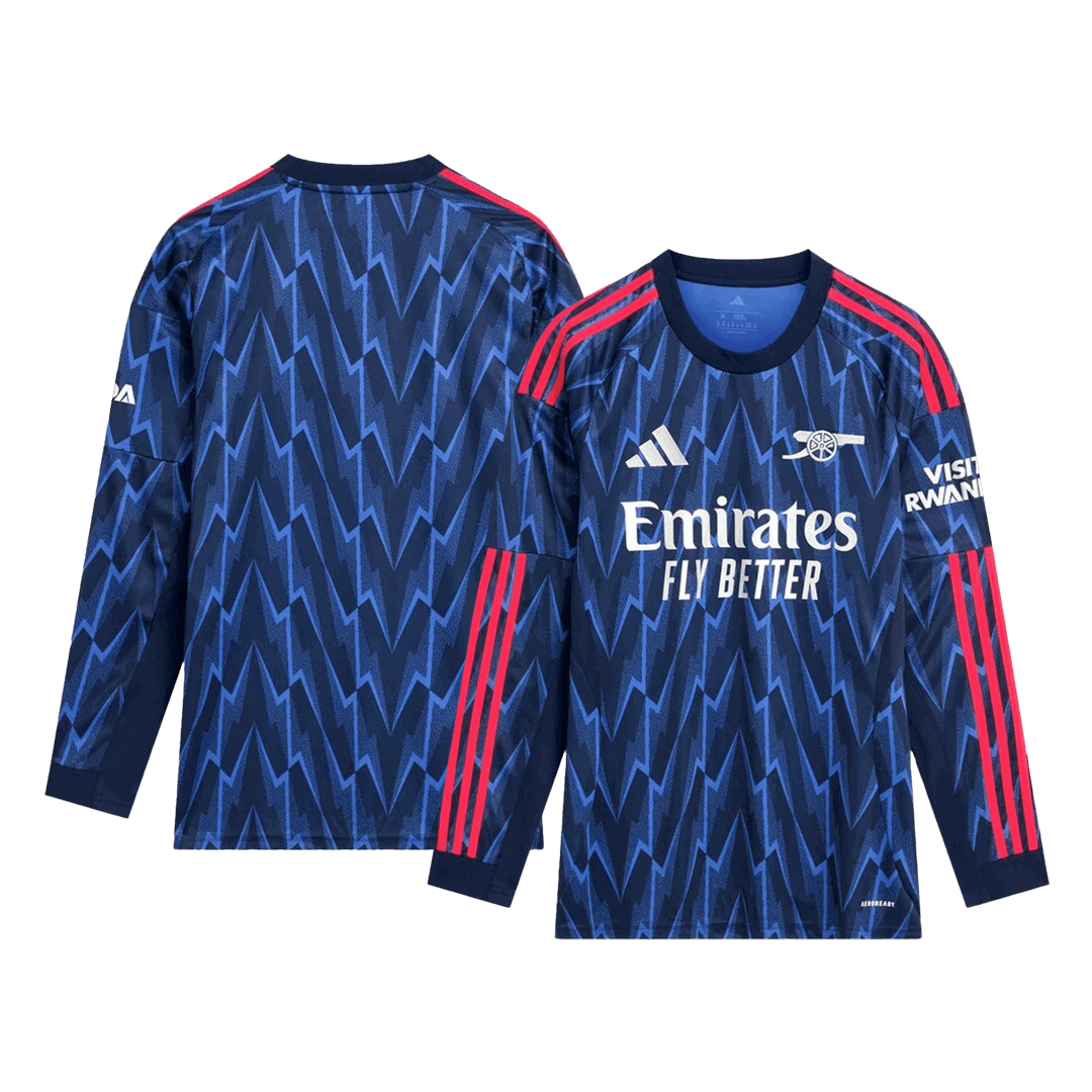 Arsenal Away Long Sleeve Soccer Jersey 25/26 Navy