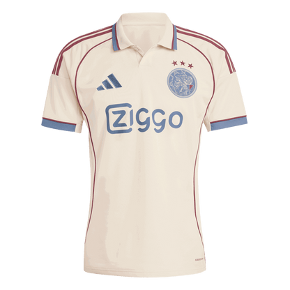 Ajax Third Away Soccer Jersey 2025/26 White