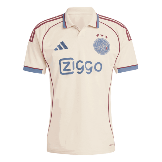 Ajax Third Away Soccer Jersey 2025/26 White