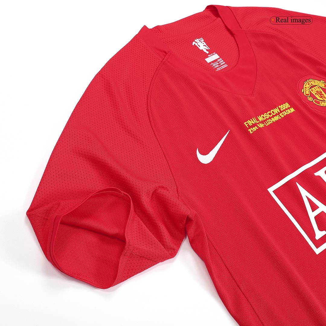 07-08 Manchester United Champion League Home Retro Jersey Shirt