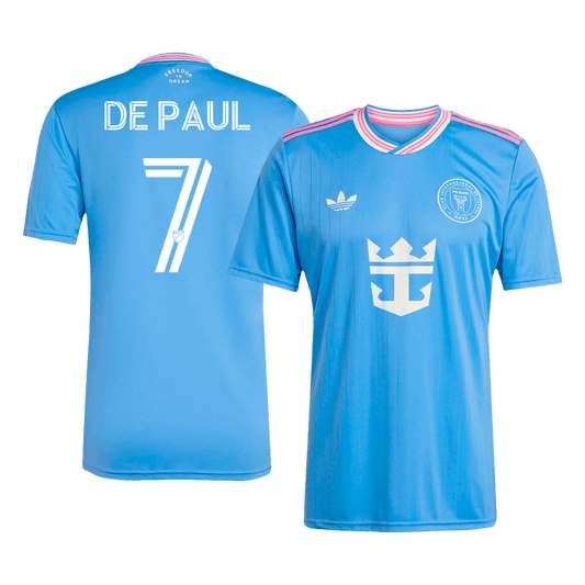 DE PAUL #7 Inter Miami Third away Soccer Jersey 2025 Blue