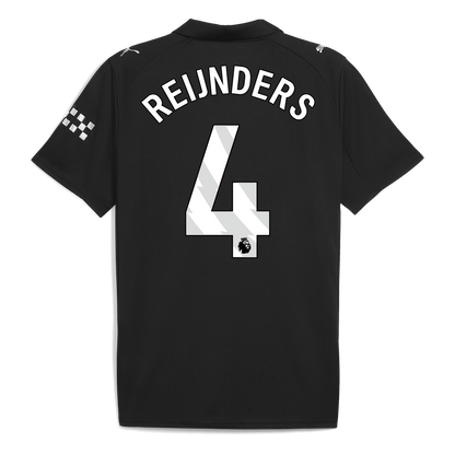 REIJNDERS #4 Manchester City Away Soccer Jersey 2025/26 Black