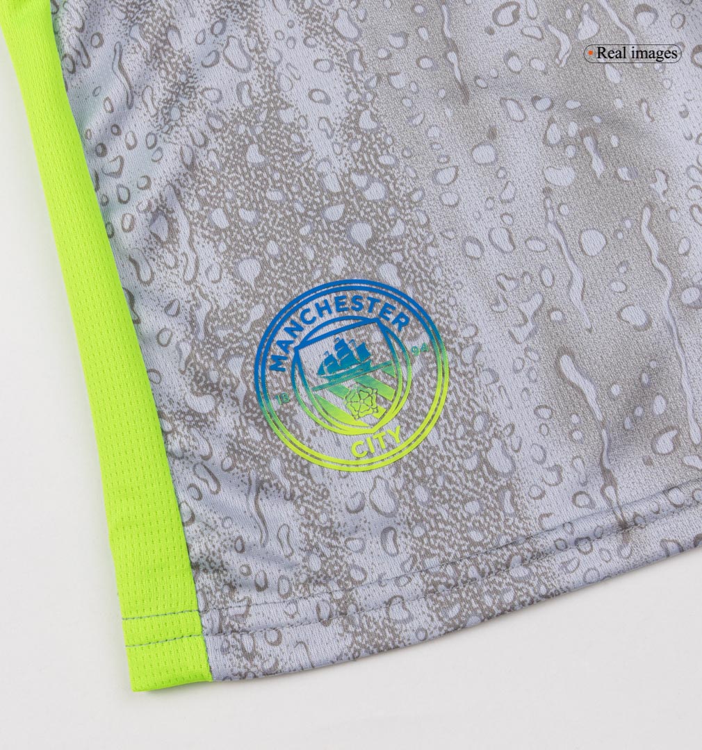 Kid's Manchester City Third Away Soccer Jersey Kit(Jersey+Shorts+Socks) 2025/26