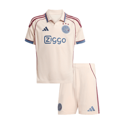 Kid's Ajax Third Away Soccer Jersey Kit(Jersey+Shorts) 2025/26