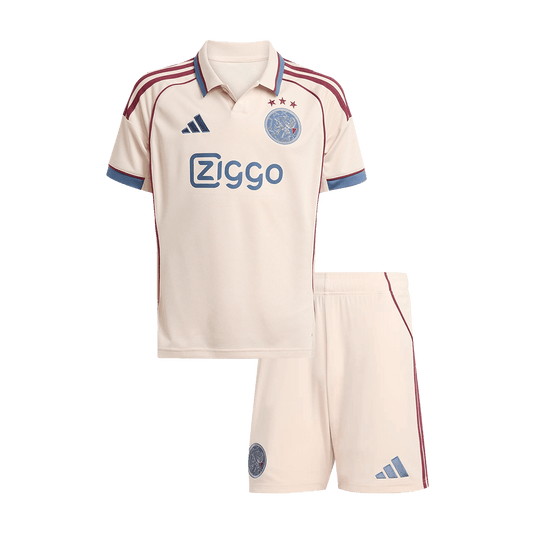 Kid's Ajax Third Away Soccer Jersey Kit(Jersey+Shorts) 2025/26