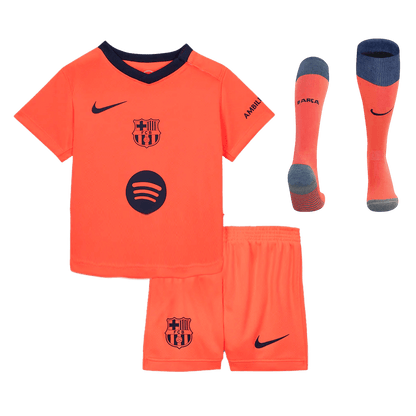Kid's Barcelona Third Away Soccer Jersey Kit(Jersey+Shorts+Socks) 2025/26