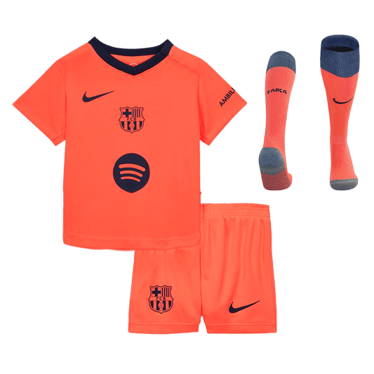Kid's Barcelona Third Away Soccer Jersey Kit(Jersey+Shorts+Socks) 2025/26