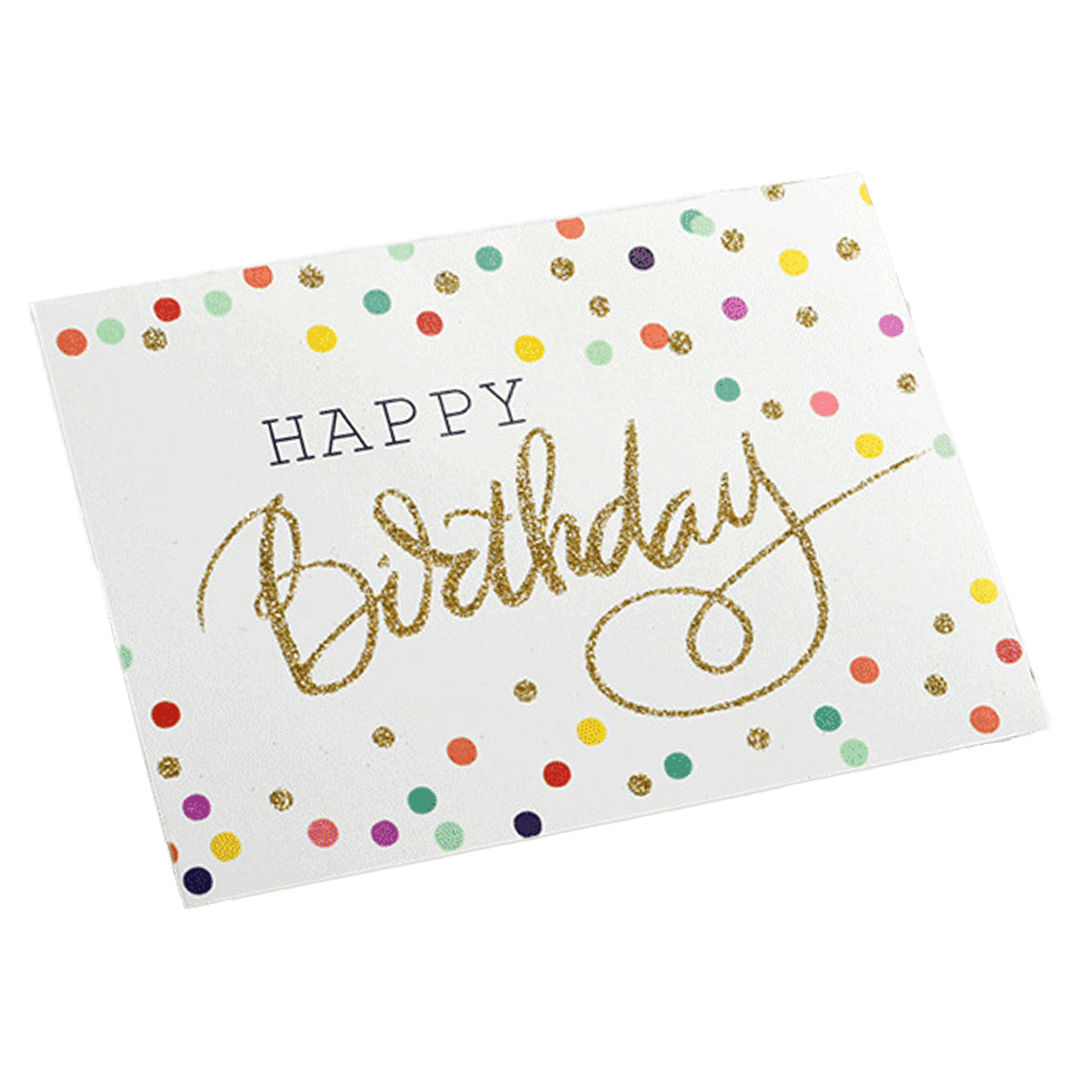 Custom Colored Dots Birthday Card White football shirt 2025/26