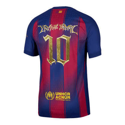 Authentic LAMINE YAMAL #10 Barcelona Home Soccer Jersey 2025/26—Kopa Trophy Edition