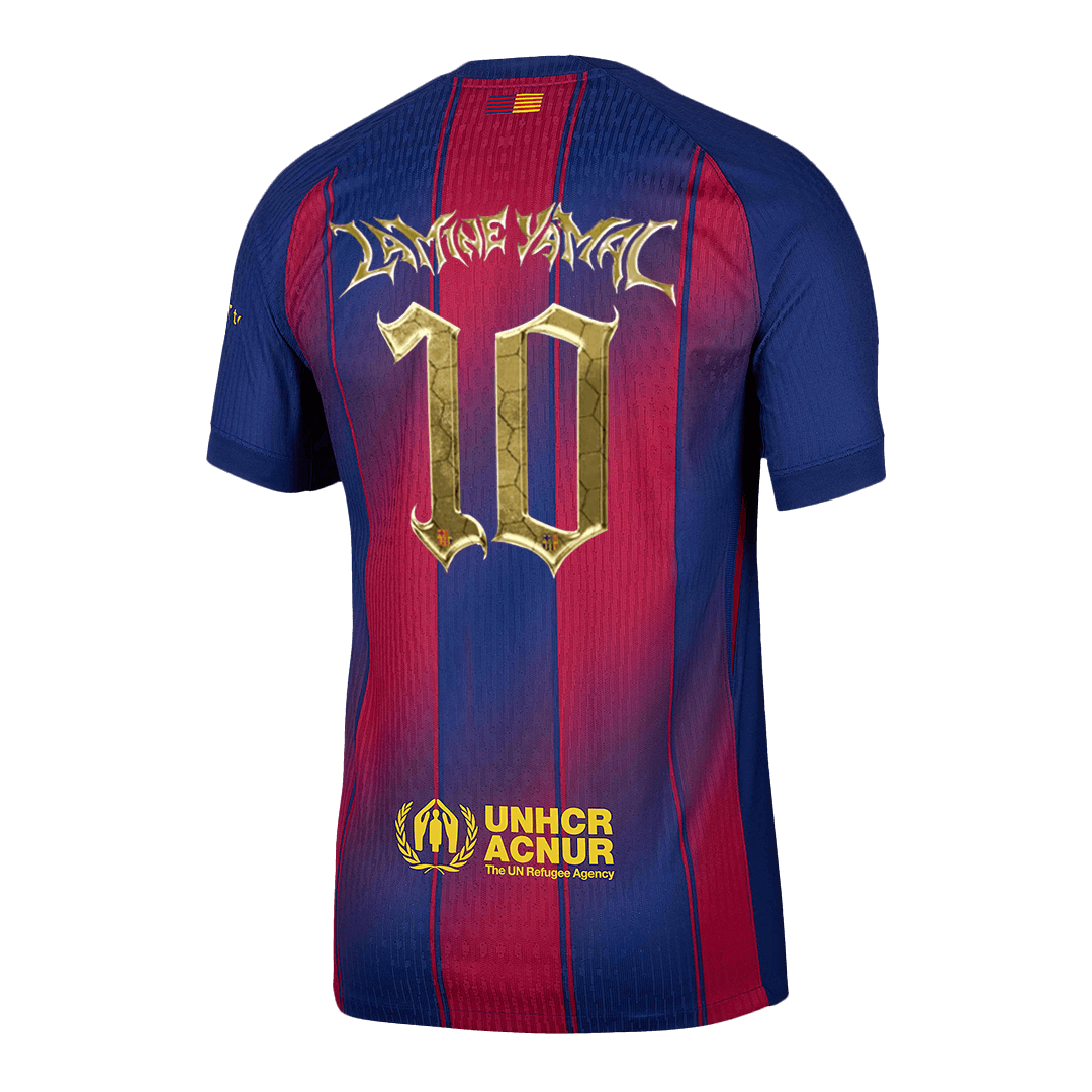 Authentic LAMINE YAMAL #10 Barcelona Home Soccer Jersey 2025/26