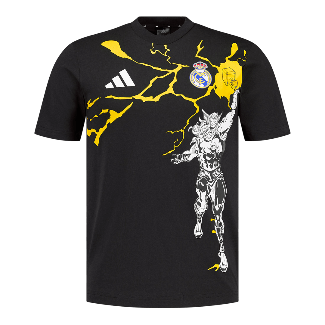 Real Madrid X Marvel Soccer Jersey 25/26 Black