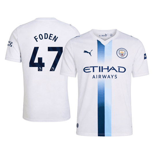 FODEN #47 Manchester City Third Football Jersey 2026/27 White