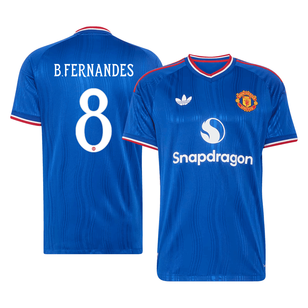 Authentic B. FERNANDES #8 Manchester United Away Soccer Jersey 2026/27