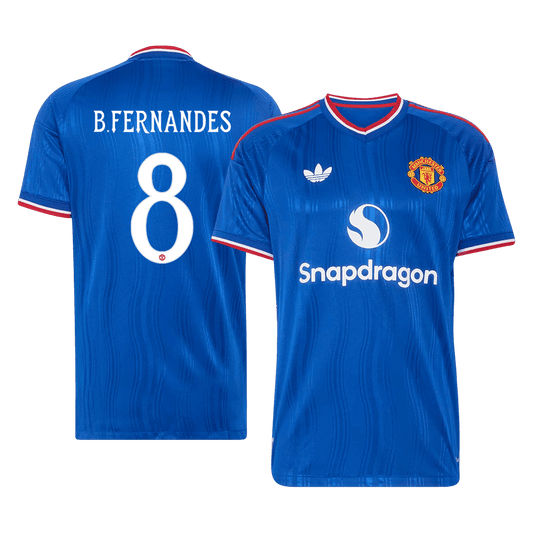 Authentic B. FERNANDES #8 Manchester United Away Soccer Jersey 2026/27