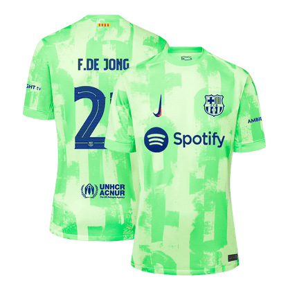 F.DE JONG #21 Barcelona Third Away Soccer Jersey 2024/25 - UCL