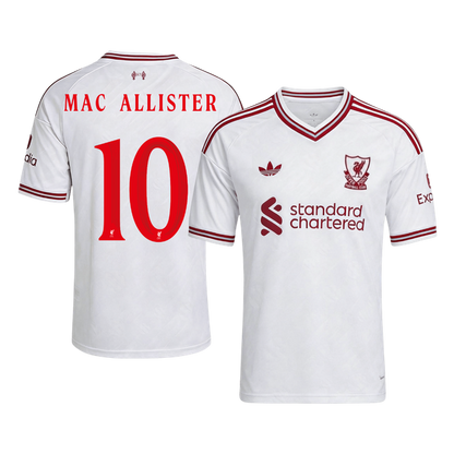 MAC ALLISTER #10 Liverpool Away Soccer Jersey 2026/27 White - UCL