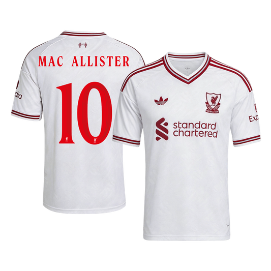 MAC ALLISTER #10 Liverpool Away Soccer Jersey 2026/27 White - UCL
