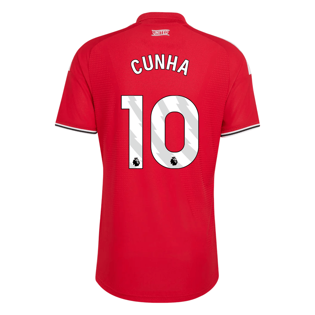 Authentic CUNHA #10 Manchester United Home Soccer Jersey 2026/27