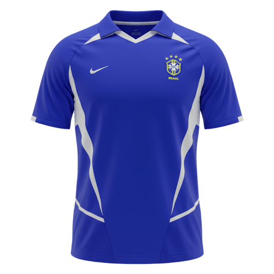 Retro 2002 Brazil Away Soccer Jersey