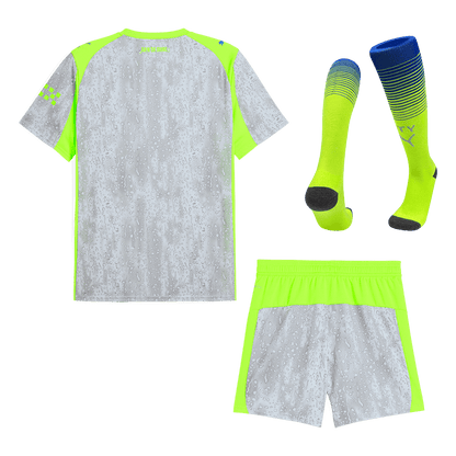 Manchester City Third Away Soccer Jersey Kit(Jersey+Shorts+Socks) 25/26 Gray