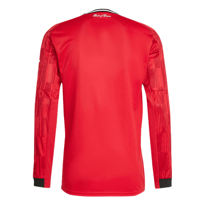 Manchester United Home Long Sleeve Soccer Jersey 2025/26 Red