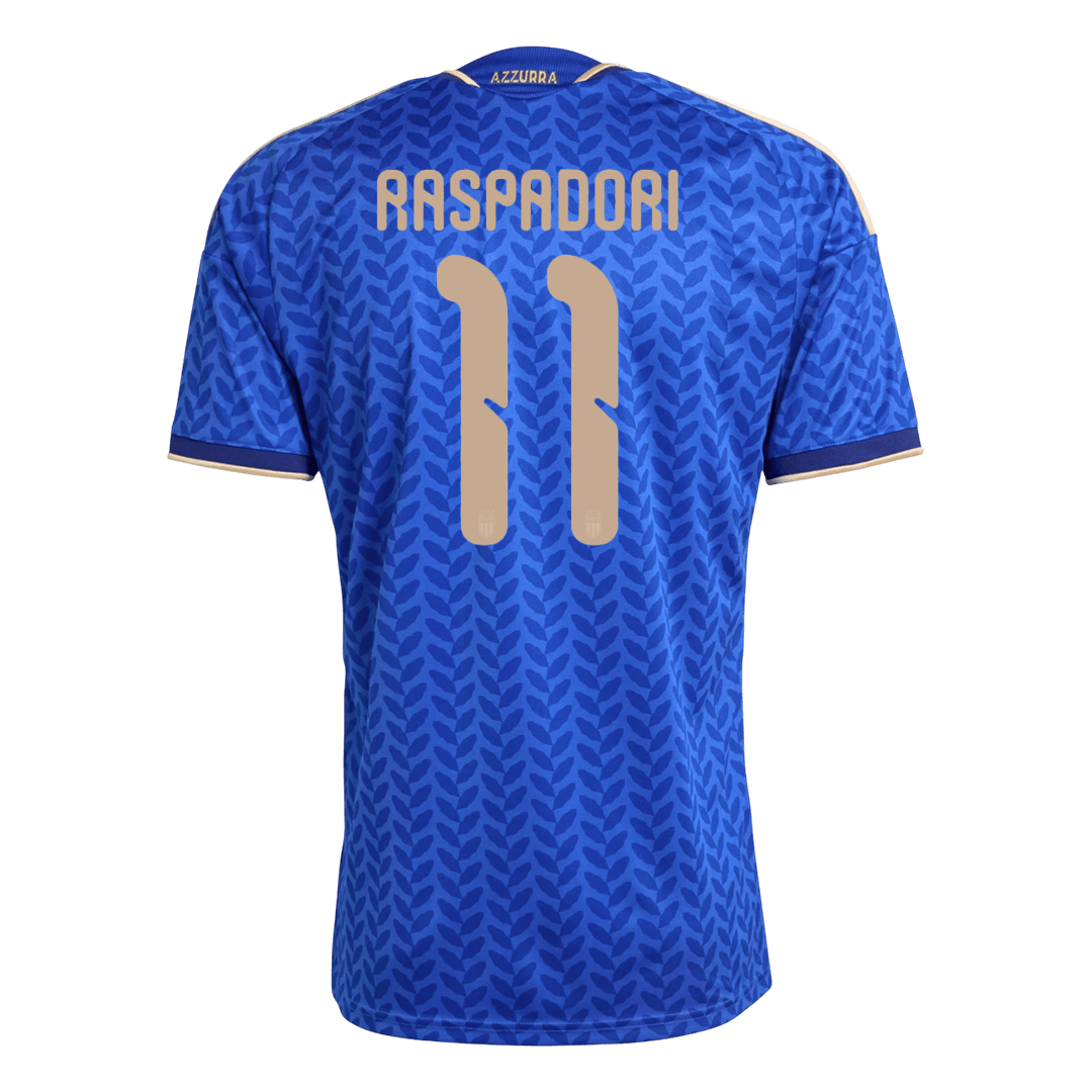 RASPADORI #11 Italy Home Soccer Jersey 2026