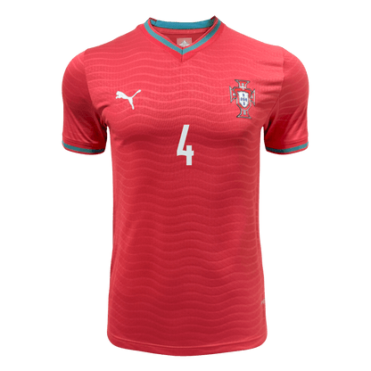 Player Version RÚBEN DIAS #4 Portugal Home Football Shirt 2026