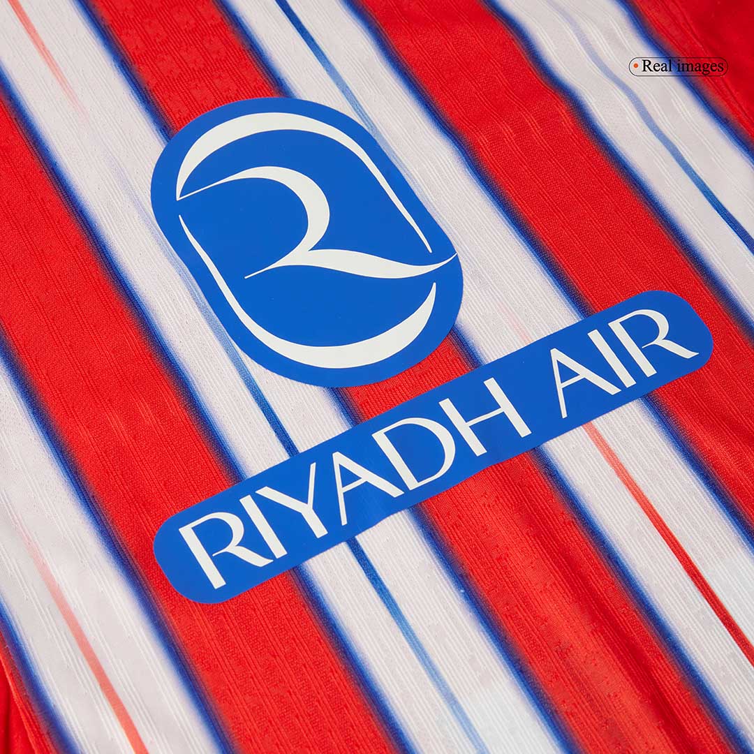 Authentic J.ALVAREZ #19 Atletico Madrid Home Soccer Jersey 2024/25