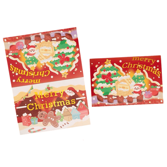 Custom Christmas Card – Gingerbread House – Personalized Message
