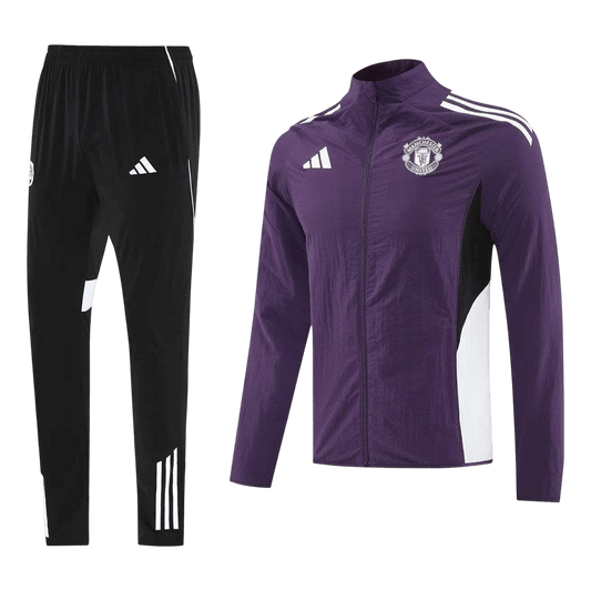 Manchester United Training Tracksuit Kit(Top+Pants) 25/26 Purple