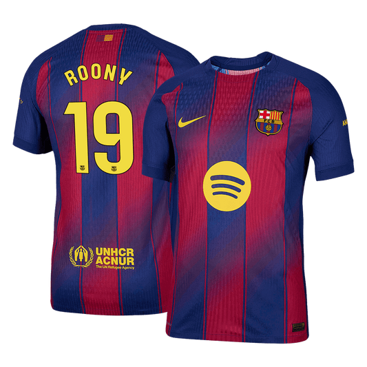 Authentic ROONY #19 Barcelona Home Soccer Jersey 2025/26