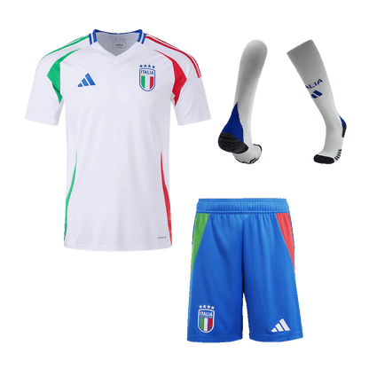 Italy Away Soccer Jersey Kit(Jersey+Shorts+Socks) Euro 2024