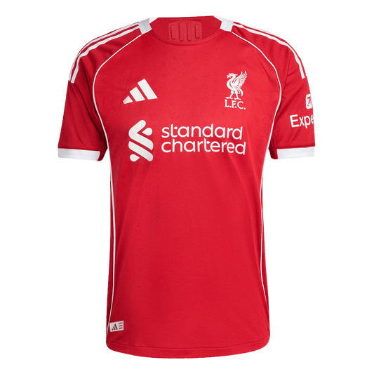 Authentic Liverpool Home Soccer Jersey 2025/26 Red