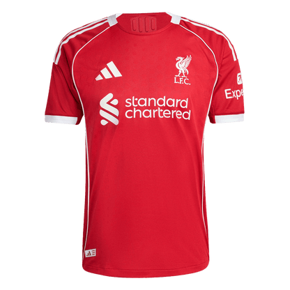 Authentic KERKEZ #6 Liverpool Home Soccer Jersey 2025/26 Red