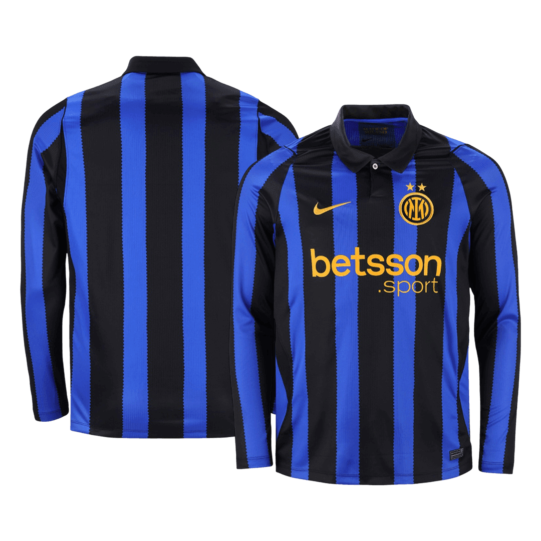 Inter Milan Home Long Sleeve Soccer Jersey 2026/27 Blue&Black