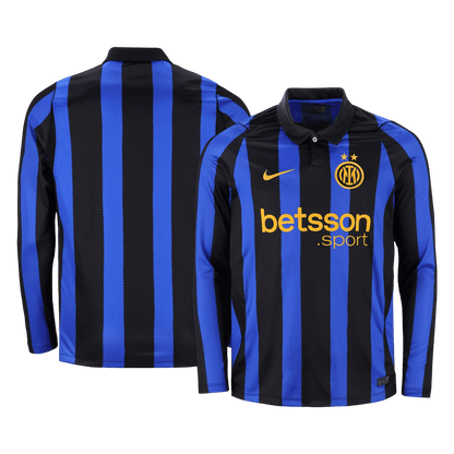 Inter Milan Home Long Sleeve Soccer Jersey 2026/27 Blue&Black
