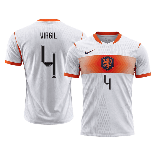 Authentic VIRGIL #4 Netherlands Away Football Shirt 2026