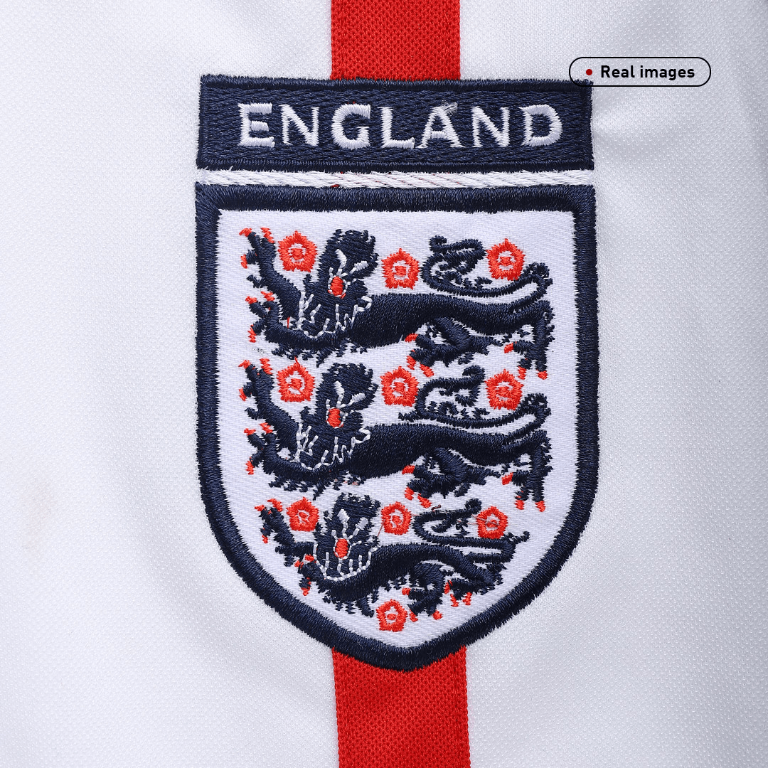 2002 England Home White Retro Jerseys Shirt