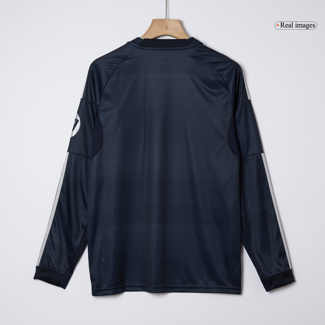 Real Madrid Away Long Sleeve Soccer Jersey 2025/26 Navy