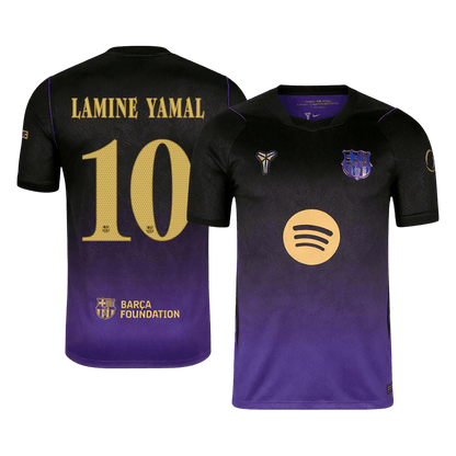 LAMINE YAMAL #10 Barcelona x Kobe Bryant Away Soccer Jersey 2026/27 Black/Purple- UCL