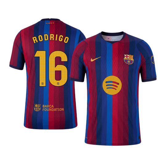 Authentic RODRIGO #16 Barcelona Home Soccer Jersey 2026/27