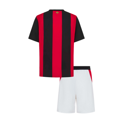 Kids AC Milan Home Soccer Jersey Kit (Jersey+Shorts) 2026/27 Red&Black